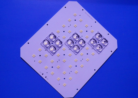 شراء 150W LED Light PCB Board 192 LED 3030 SMD 48V 50x50MM 4 في 1 عدسات LED التصنيع عبر الإنترنت
