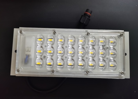 شراء 173x71mm 24 LED 5050 SMD Module LED Street Light Components With Optic Lens مكونات ضوء الشارع مع العدسات البصرية التصنيع عبر الإنترنت