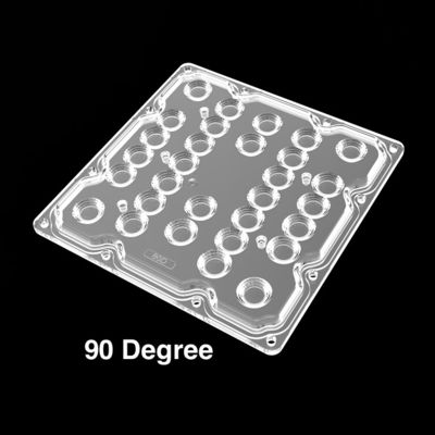 130x130mm 30 LED Optic Lens 30 Degree 60 Degree 90 Degree 50W 80W 100W