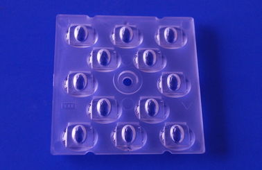 شراء 12 في 1 3030 SMD LED PC Array LENS 60 درجة / 90 درجة / TYPE III لوحدة 5050 التصنيع عبر الإنترنت