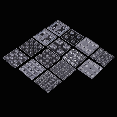 شراء العدسات الضوئية ذات العدسات الضوئية 50x50mm 4/6/8/12/16/24 نقطة البلاستيكية الضوئية الثانوية /pmma العدسات الضوئية ذات العدسات الضوئية للضوء الشارعي / ضوء الفيضان التصنيع عبر الإنترنت