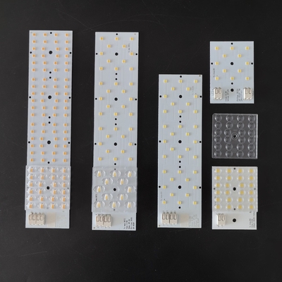 شراء 50X50MM عدسة مرنة لوحة PCB وحدة 10W 20W 30W 50W 60W للضوء LED المظلة التصنيع عبر الإنترنت