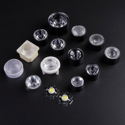 شراء 15MM مسح سطح عدسة PMMA LED ، عدسة بصرية مقعرة للضوء الشعلة الصمام التصنيع عبر الإنترنت