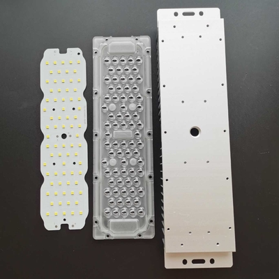 شراء مصباح الطريق LED ضوء الشارع وحدة 50W SMD 3030 الصمام البصري درجة عدسة PC المواد التصنيع عبر الإنترنت