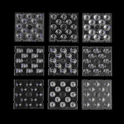 شراء ROHS High Bay Light Lens 12 في 1 90 درجة SMD 5050 LED عدسة بصرية للكمبيوتر التصنيع عبر الإنترنت