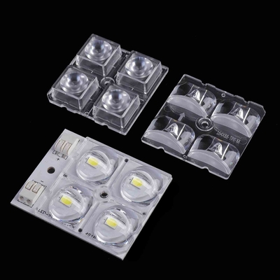 شراء 4 في 1 5050 LED 50x50mm SMD 3030 عدسة ليد لضوء هاي باي التصنيع عبر الإنترنت