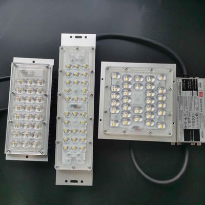 50W SMD 5050 LED Street Light Components , LED Lens 236x70mm 130x130mm