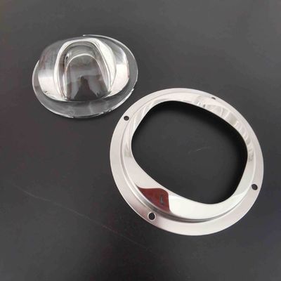 120 X 60 Degree LED Street Light Lens Glass Lenses Waterproof With Metal Holder
