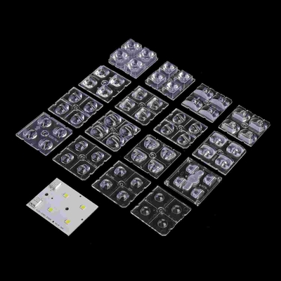 شراء 2x2 LED Module 50x50mm 4 في 1 عدسة ضوئية LED لمصابيح الطريق التصنيع عبر الإنترنت