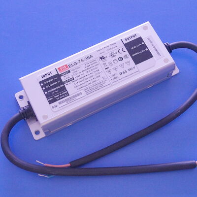 شراء ELG-75-36A IP65 48 ~ 75W الجهد المستمر المستمر الجهد سائق الصمام الخفيفة MEANWELL التصنيع عبر الإنترنت