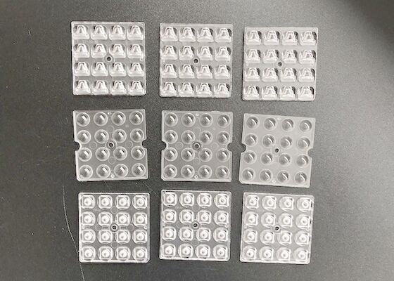 شراء 16 24LEDs SMD3030 SMD5050 عدسة بصرية للكمبيوتر الشخصي 50x50mm التصنيع عبر الإنترنت