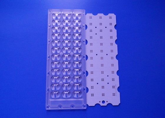 شراء PCB 144 LED Street Light Retrofit Kits Array Lens 18 Parallel 48v 150W التصنيع عبر الإنترنت