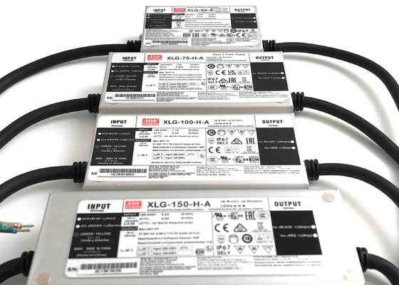 شراء Meanwell في الهواء الطلق ثابت الطاقة مصباح الشارع LED سائق IP67 XLG سلسلة 50W - 240W التصنيع عبر الإنترنت