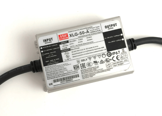 شراء 50W التيار المستمر LED التيار الكهربائي 24v 36v 48v 54v MEANWELL السائقين لأضواء LED التصنيع عبر الإنترنت