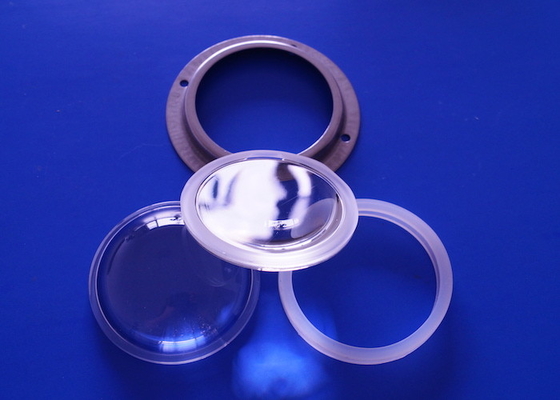 HB66-60 COB عدسة زجاجية LED 60 درجة 66mm قطر عدسة زجاجية بوروسيليكيت