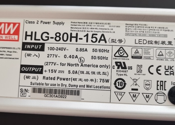 ماينويل درايفر سلسلة HLG 40W 60W 80W 100W 120W 150W 185W درايفر مقاوم للماء IP65 IP67 12V 15V 24V 36V 48V 56V