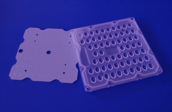 Square LED Street Light Module 80X150 Degree Lens with PCB board for Urban lights parts