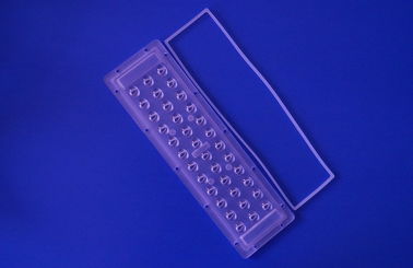 3X12 140x70 درجة غير متناظرة PC LED شارع ضوء عدسة ل 1 W 3030SMD LED 140-150LM / W