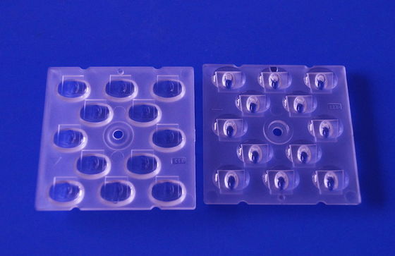 عدسة ضوء الشارع LED 50x50mm مع مادة PC البصرية وزاوية شعاع TPIII-M لمصابيح SMD 3030