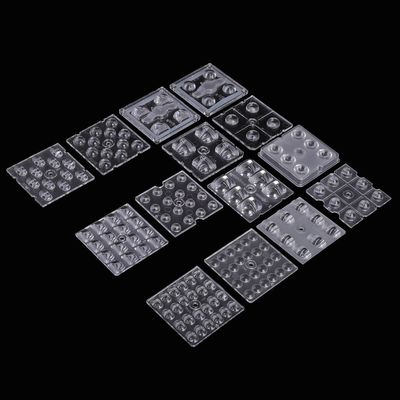 العدسات البصرية المضخة 50x50mm PMMA LED مع زوايا مشاهدة متعددة لأضواء الشوارع والفيضانات