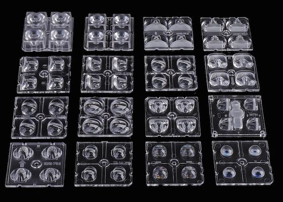 50x50mm LED Array Lens مواد الكمبيوتر الشخصي من الدرجة البصرية لـ 3030 SMD & 5050 SMD LEDs