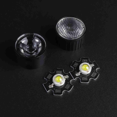 1W / 3W 15mm الصمام الخفيفة عدسة استبدال مصباح الطريق مع XPG