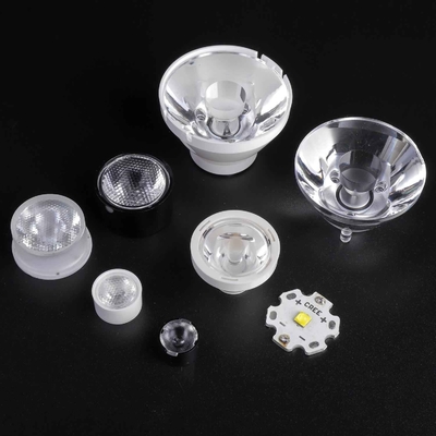 30x60degree 15mm Collimatorl Power LED Lens مع حامل أسود لإضاءة LED