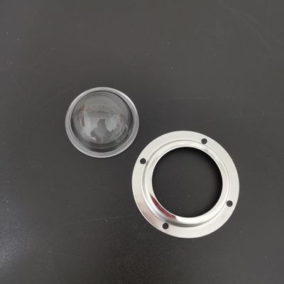 50Mm Led Glass Lens , Road Lamp / Led Street Light Module With Metal Holder
