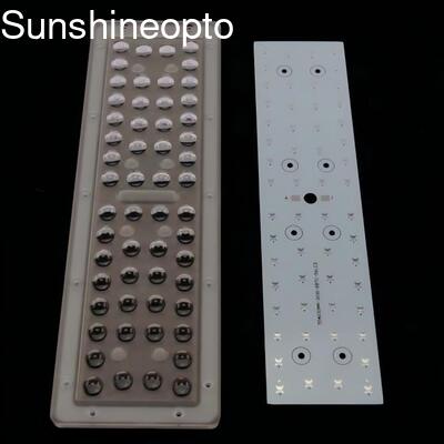 عدسة ضوء الشارع LED 56W PC بزاوية شعاع مختلفة وSMD 3030 LEDs لتدفق ضوئي عالي