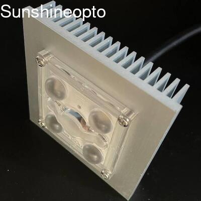 وحدة LED SMD SUN-D5050-4H1-150X75-TPII-S-B 5050 مع عدسة بصرية من البولي كربونات بزاوية 150x75 درجة لإضاءة الشوارع والأنفاق ومواقف السيارات