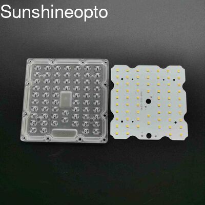 لوحة LED لوحدة PCB مقاس 130x130 مم مع عدسة كمبيوتر بصرية ومصابيح LED SMD3030