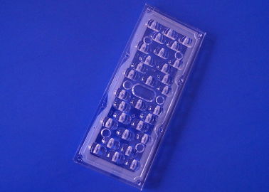 3030SMD الصمام ضوء الشارع عدسة 173MM زاوية واسعة 176x96 درجة ارتفاع الناتج الضوء