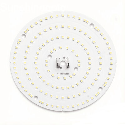 100 واط 3030 LED وحدة PCB مع عدسة عالية الخليج 92% نفاذية الضوء PC عدسة بصرية للإضاءة الصناعية عالية الخليج