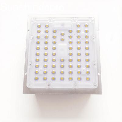 وحدة عدسة LED 90 درجة مربعة 3030 عدسة كمبيوتر بصرية 64-LED مع الشركة المصنعة لـ PCB OEM/ODM من الألومنيوم