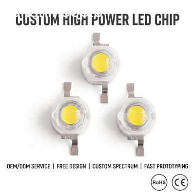 رقاقة Bridgelux LED عالية الطاقة 3W 240lm 6000K–6500K باعث LED أبيض لإضاءة الشوارع، مصابيح الفيضانات والإضاءة الصناعية الشركة المصنعة OEM LED