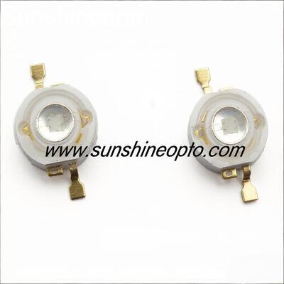 3W أخضر عالي الطاقة LED 520–530nm 160–180lm باعث LED عالي السطوع لإضاءة المسرح