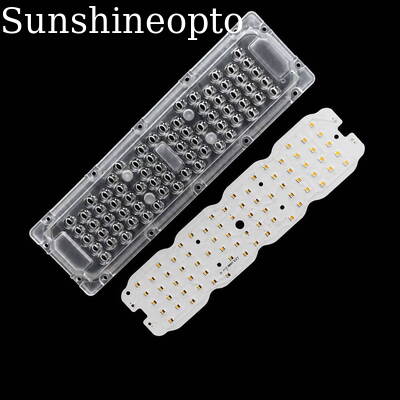 60 واط 72 قطعة SMD 3030 LED وحدة إضاءة الشارع بزاوية شعاع 80 × 150 درجة