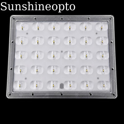 طقم تحديث ضوء الشارع LED 30 وات 90 × 126 درجة زاوية الشعاع LED عدسة OEM / ODM المزود