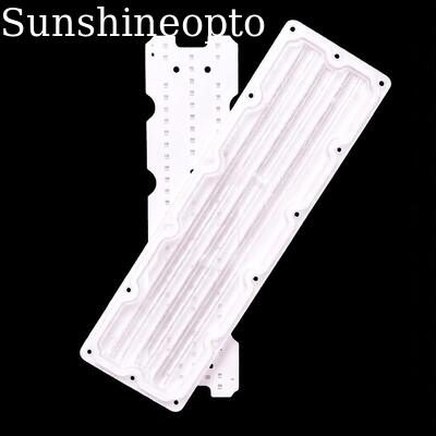 مخصص 64 في 1 3030 SMD LED PCB Board مع عدسة كمبيوتر بصرية 90 × 110 درجة للطرق والإضاءة الصناعية
