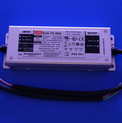 ELG-75-36A IP65 48~75W Constant Voltage Constant Current Led Light Driver MEANWELL