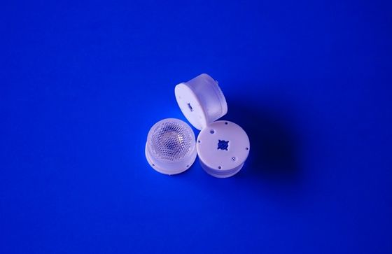 عدسة مجمعة LED مقاومة للماء بزاوية شعاع 45 درجة، 22 مم، عدسة بصرية PMMA لمصباح LED الكاشف